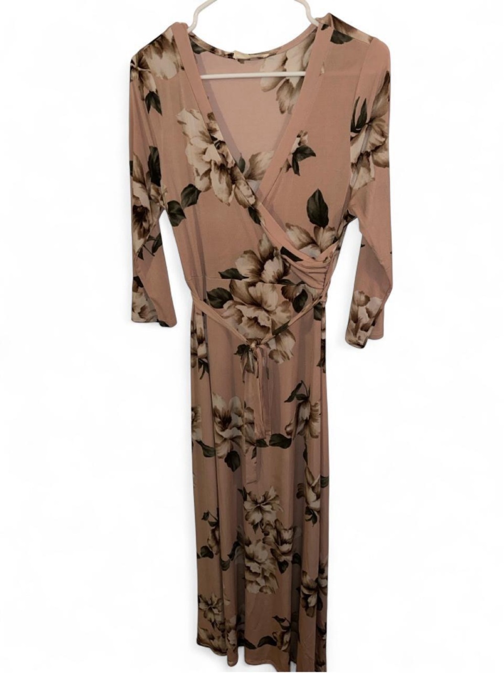 Maternity Hello Miz Pink Floral Maxi Dress